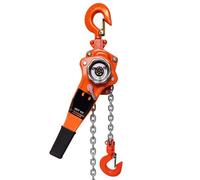 ZIJINGY Heavy Duty Manual Chain Hoist, 0.75/1/1.5/2/3t Industrial Lever Chain Hoist Ratchet Chain Puller Hoist with 10ft Chain, for Lifting Equipment Rigging (Size : 1T)