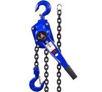 ZIJINGY Manual Lift Lever Block Chain Hoist Chain, Ratchet Chain Hoist 0.75/1/1.5/2/3 Ton Load, Come Along Puller 6/8/10MM Diameter (Color : 1t, Size : 10ft)