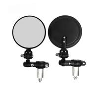 Zijspiegel 2PCS Universal 22mm Handlebar Motorcycle Bike Modified Retro Folding Rearview Mirror Black Blank Motorfietsspiegels