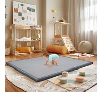 ZIKEBTUY Baby Play Mat 153x153x3.5cm,High-Density Memory Foam Foldable Baby Play Mats for Babies and Toddlers,Non-Slip, Waterproof, Baby Mat for Floor