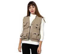 Ziker Women Mesh Breathable Outdoor Quick Dry Safair Cargo Fishing Travel Vest with Multiple Pockets