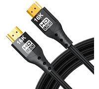 ZIKNYDO HDMI 2.2 Cable 3m, (Ultra High Speed 96Gbps, 16K/10K/8K/4K, Dynamic HDR, HDR10+, Dolby Vision, Dolby Atmos, DTS:X, HDCP 2.2&2.3, 10ft), compatible with HDMI 2.1/2.0 Cord, PS5, Xbox Series X|S