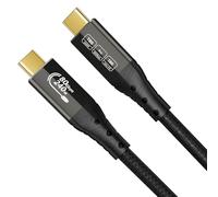 ZIKNYDO USB 4 for Thunderbolt 5 Cable, USB C 80Gbps Data Transfer, 120Gbps Bandwidth for 16K/Dual 8K Displays, PD3.1 240W Charging 0.5m, for Thunderbolt 4, SSD, MacBook M4 Pro, Docking, eGPU (1.6FT)