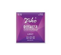 Ziko Phosphor Bronze Acoustic Guitar Strings, DP Series, Light and Extra Light Gauge, Long Duration Tone (DP-012)