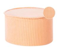 Beliani Pouffe ZIKRIA Velvet Peach Pink, Pink