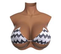 Zilasegy Silicone Breasts Forms,Fake Breastplate E Cup Fake Boobs for Crossdressers Transgender Drag Queen Cosplay(Plus Size)