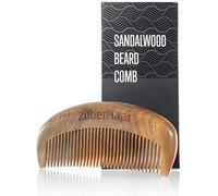 ZilberHaar - Beard Comb - 100% Scented Sandalwood - Essential Beard Care Accessory for Men, Straightens Bread Without Static - Handmade Comb
