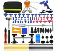 Zilchx Car Dent Puller Kit, 78 Pcs Dent Removal Kit for Car, Paintless Dent Repair Kit with Gold Dent Puller Lifter, Bridge Puller, T-Bar Puller for Automotive Dent/Door Dings/Hail Damage/Fridge Dents
