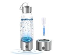 Zilchx Hydrogen Water Bottle, 460ml Hydrogen Water Generator with Advanced SPE PEM Technology 2300+ PPB, Portable Rechargeable Ion Water Generator, Improve Water in 3 Min - for Home, Travel & Office