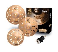 Zildjian FX Stacks 10” Cymbal Stack - Modular FX Cymbals with Adjustable Articulation - Bright & Cutting Percussion Sounds - Includes Cymbolt Mount - Bronze Alloy Construction - FXSTK10