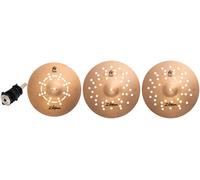 Zildjian FX Stacks 14” Cymbal Stack - Large FX Stack with Quick Tension Control - Crisp, Trashy Percussion Sound - Ideal for Metal & Hip-Hop - Includes Cymbolt Mount - Modular Bronze - FXSTK14