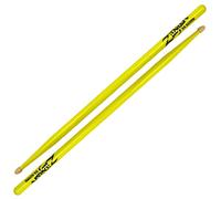 Zildjian 5ACWDGY 5A Acorn Neon Yellow drum sticks