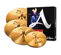 Zildjian A391 A Series Cymbal Set - 14 Inch New Beat Hi-Hat, 16 Inch Medium Thin Crash, 21 Inch Sweet Ride and 18 Inch Medium Thin Crash