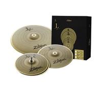 Zildjian LV348 L80 Series Low Volume 3 Cymbal Box Set - 13 Inch Hi-Hats, 14 Inch Crash, 18 Inch Crash/Ride