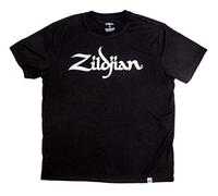 Zildjian Unisex Classic Logo Tee Black T shirt, Black, XXL UK