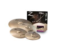 Zildjian Z Custom Standard Cymbal Pack - Z Family Custom 14” HiHats, 16” & 18” Crashes, 20” Ride - Bright, Loud Cymbals for Rock, Metal & Punk - ZCSTD - Brilliant Finish