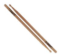 Zildjian Z5AH 5B Hickory Drumsticks - Nylon Tip - Black, Laminated Bir