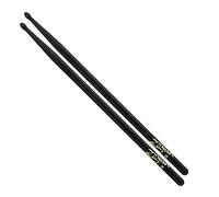 Zildjian Z7ANB 7A Hickory Drumsticks - Wood Tip, Black
