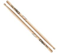 Zildjian ZS5B Super 5B Hickory Drumsticks - Wood Tip, Natural