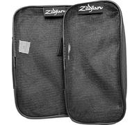 Zildjian ZXAP0040 Accessory Pouch Set 2pc - Drum Accessory Storage Bags with Carabiners - Suitable for Gigs, Touring & Practice Use - Black