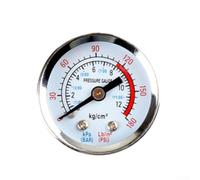 Zilimontt 0-180PSI Pressure Gauge Y40 Y50 Models with Clear Dial and Durable Plastic/Copper Construction for Accurate Air Compressor Pressure Monitoring in Home,(G)
