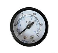 Zilimontt 0-180PSI Pressure Gauge Y40 Y50 Models with Clear Dial and Durable Plastic/Copper Construction for Accurate Air Compressor Pressure Monitoring in Home,(K)