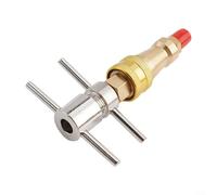 Zilimontt 1/4 Inch FNPT Brass Refrigerator Quick Connect Coupling Washer for High Pressure Water Line Extension and Snow Clean Dredge Pipeline Tool in Yellow Metal
