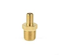 Zilimontt 1/4 Inch For NPT Solid Nickel-Plated Brass Air Compressor Tank Fill Valve, 200 PSI Working Pressure, Hex Body 14.28 mm, Total Length 25 mm, for Automotive Air Tool