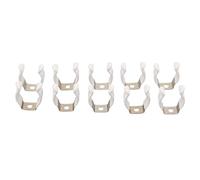 Zilimontt 10-Pack Narrow Base Spring Terry Clips Heavy Duty Tool Storage Hangers for Garage Shed Cabinet - Manganese Steel with Plastic Grip, Fits 10/12/16/19/25/28mm(19mm)