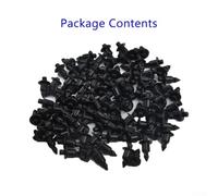 Zilimontt 100 Pack 6mm Plastic Panel Fasteners Push Pin Clips for GSXR CBR Indian For Polaris For Triumph Bumper Trim
