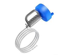 Zilimontt 10mm Galvanized Pipe Auger - 3/4/5/7/10m Drain Snake for Clog Removal, Thickened Spring Design with Non-Slip Handle, Compatible with Various Pipe Bends( 5m)