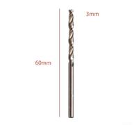 Zilimontt 10pcs 1-5mm Cobalt for HSS M35 Drill Bit Set for Stainless Steel and Metalworking with 135 Degree Split Point Tip for Radial Drill, Punch Press and Manual Drill(10PCS 3mm)