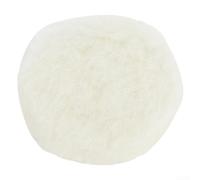 Zilimontt 10pcs 3 Inch Wool Polishing Buffer Pads Heavy Cut for Car Polisher with Sticker Backing, 75mm Diameter Professional Automotive Detailing Accessories