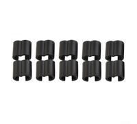 Zilimontt 10pcs Hydraulic Brake Cable Guides for for Road Bikes, Durable ABS Plastic Disc Brake Hose Clips and Shift Cable Frame Mounts, for for Bicycle Brake Line Holder