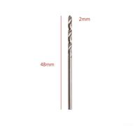 Zilimontt 10pcs M35 Cobalt for for HSS Drill Bit Set 1-5mm, 135° Split Point, High Speed Steel for for Stainless Steel, Tool Steel, Iron, Aluminium and Metal Drilling in Power Tools(10PCS 2mm)