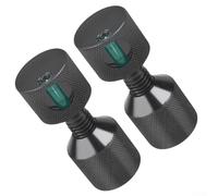 Zilimontt 11 Over 8 Aluminum Flange Pin 11 Over 8 Hole Gradient Positioning Twohole for Asme Builtin Flanges Anodize Level 6061 Hardened Aluminum with Black Oxide 150lb(black2pcs)