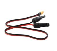 Zilimontt 12AWG Solar Panel Connection Cable for XT60 Female to Male Connector, Tinned Copper High Current Load Capacity, 0.6m Length for Solar Generator and Vehicle
