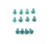 Zilimontt 12pcs Stainless Steel M5x9mm Disc Brake Bolts T25 Torx Screws for for Bicycle Brakes, Anti-Loosen Thread Lock, Resistant, Multi-Color Options for(Green)