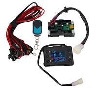Zilimontt 12V Air Diesel Heater LCD Monitor Control Board Motherboard Remote Wire Harness Kit for 3KW 5KW 8KW Parking Heaters with Timing Start Stop and Manual Fuel Mode