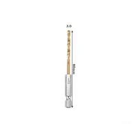 Zilimontt 13-Piece for for HSS Titanium Coated Drill Bit Set with 1/4 Inch Hex Shank, 1.5mm-6.5mm Sizes, High Speed Steel for for Wood, Plastic, Aluminium and Metal Drilling,(3.0mm)