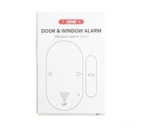 Zilimontt 130 dB Loud Door and For Window Alarm Sensor with Vibration Detection and Smash Glass Siren for Home Security, 5 Modes White ABS Material