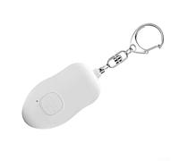 Zilimontt 140dB Personal Safety Alarm Keychain with Pull Pin Activation for Women Girls Outdoor Activities Hiking Camping Night Walking Self Defense Rescue(White)