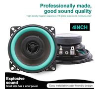 Zilimontt 160W Car HiFi Coaxial Speaker 6.5 with PP Injection Cone and Natural Rubber Membrane for Vehicle Door Audio System, Compatible with For General Motors(5寸)