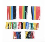 Zilimontt 164pcs Heat Shrink Tubing Assortment Kit, PE Wire Protection Sleeves Flame Retardant, 5 Colors Yellow/Black/Red/Green/Blue, Multiple Sizes 1mm-14mm, Electrical