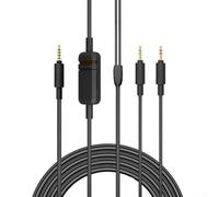 Zilimontt 2.45m Copper Audio Cable Compatible with For Beyerdynamic MMX300 2nd Gen Headphones, Black Replacement for PC Gaming and Studio Use, For Wire