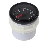 Zilimontt 2 Inch 52mm Analog Tachometer Gauge 0-8000 RPM Counter Meter Kit 12V for Petrol Engine Vehicles, Direct Replacement