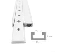 Zilimontt 2-Pack 100-450mm Aluminum Alloy T-Bar T-Track Slider for Table Saws and Woodworking Workbenches, Compatible with Miter Saws, Milling Tables and Table Drills(100mm)