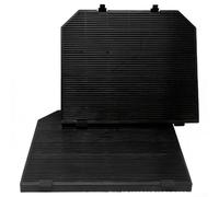 Zilimontt 2 Pack Activated Carbon Filter Replacement for CIARRA CBCF004, 49036641, SKFC6968 Range Hood, 257x215x13mm Cooker Hood Charcoal Filter Set Traps Grease