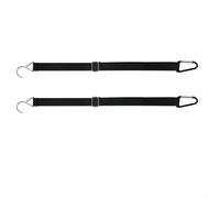 Zilimontt 2-Pack Black Nylon Car Cover Windproof Tie-Down Straps, 440 x 2.5 cm, For Easy to Install for Vehicle Cover Secure Protection