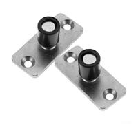 Zilimontt 2 Pcs Sliding Barn Door Floor Guide Stopper, Thickened Stainless Steel Door Bottom Rail Positioner, Adjustable Floor Mounted Hardware Swinging,